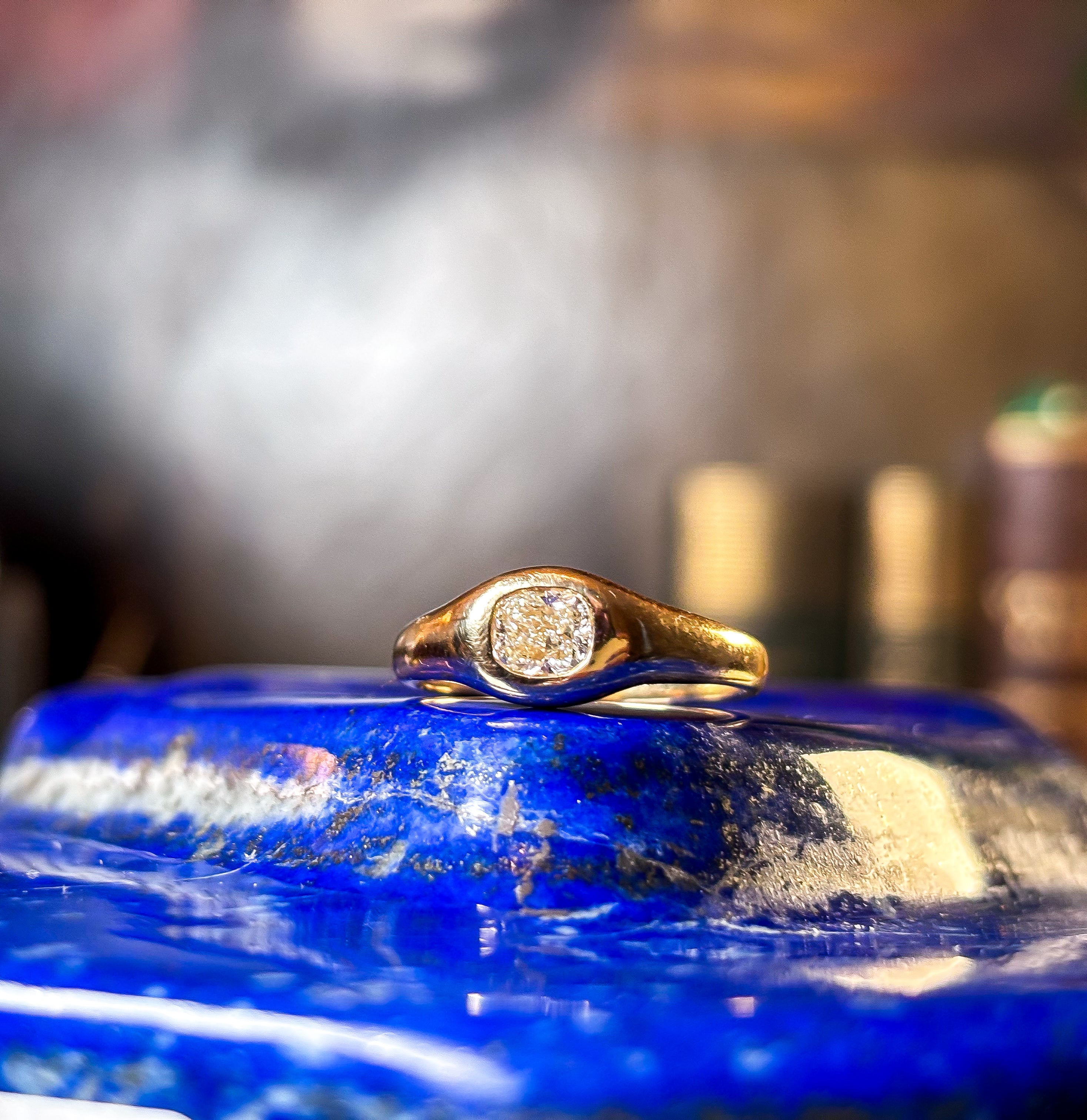 Bespoke Gipsy Set Diamond Ring image 1