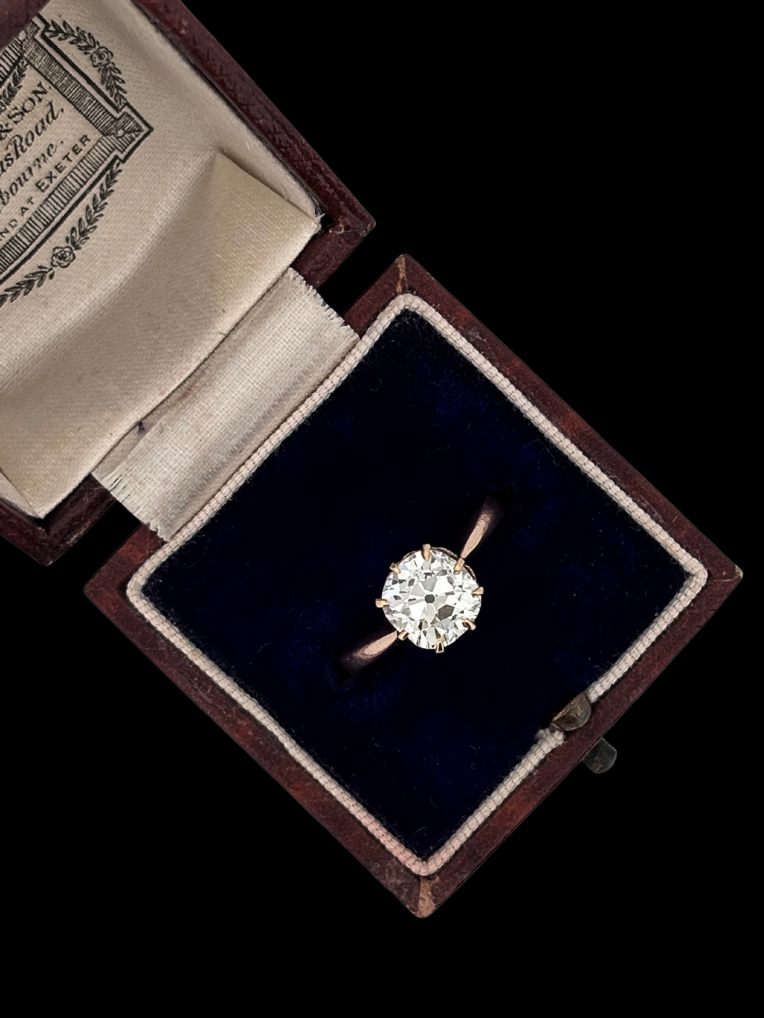 1.70ct Old European Cut Diamond Solitaire Ring