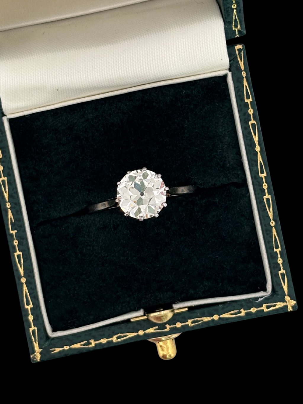 2.1ct Old Cut Diamond Solitaire Ring