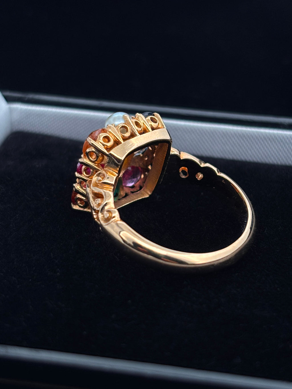 RARE Acrostic Ring Multi-Gemstone Ring