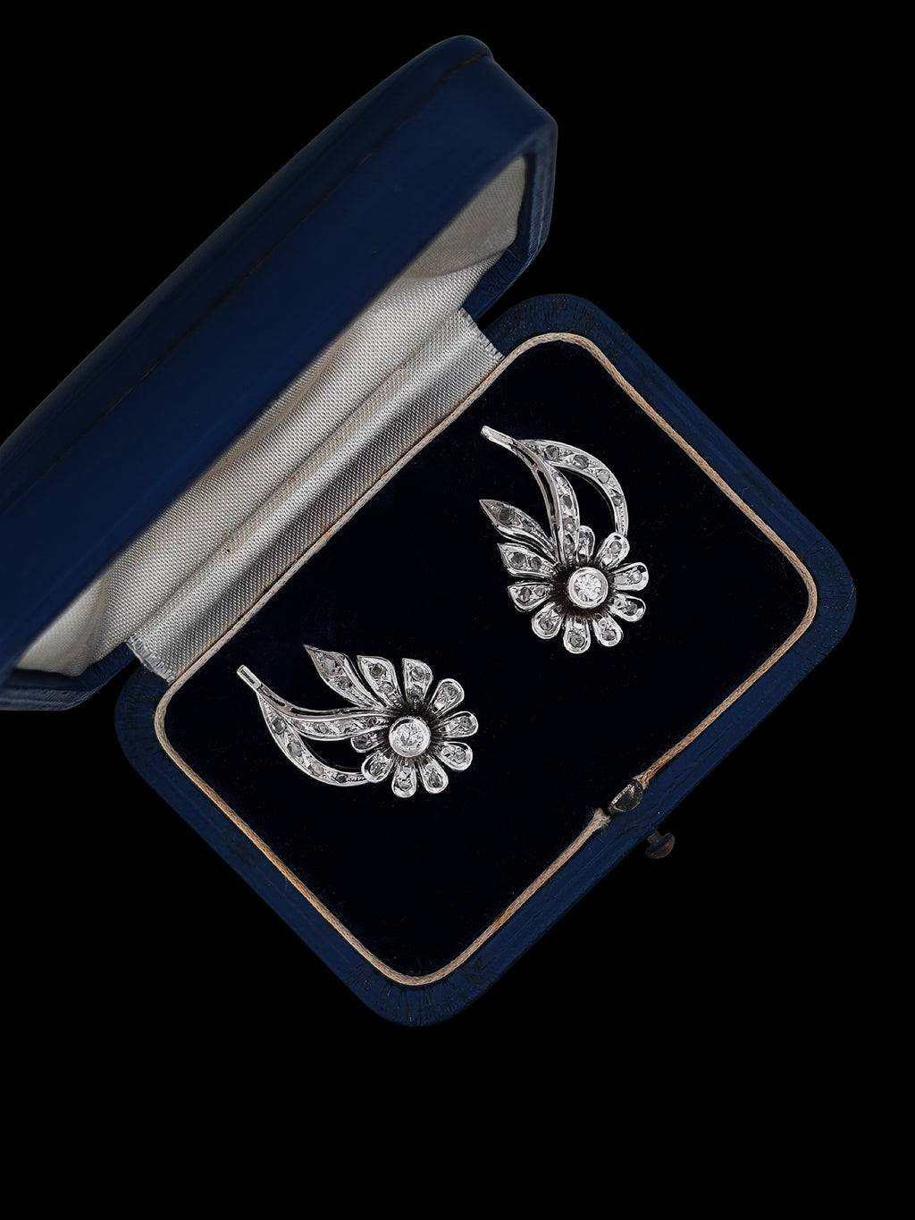 Antique Portuguese 18ct and Diamond Earrings