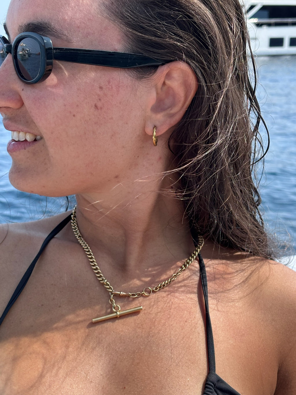 18ct Gold Albert Chain with T-Bar