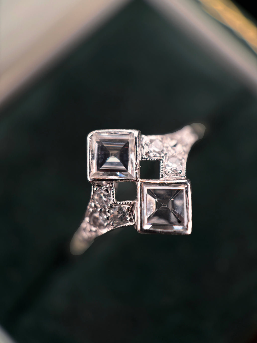 Art Deco Platinum and Diamond Ring