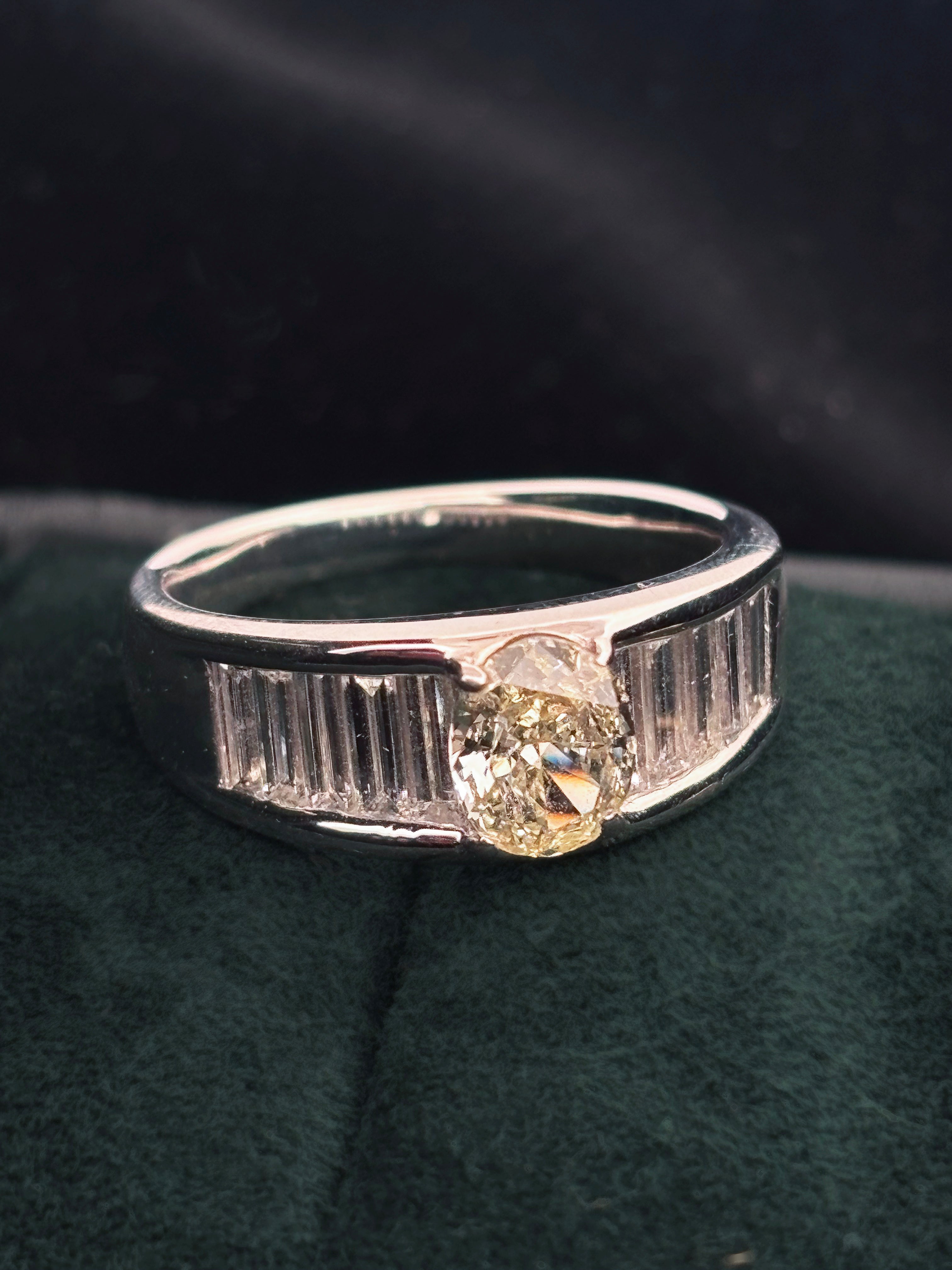 みー　4点 Diamond 1.01ct Ring Solitaire Engagement Gold ダイヤモンド Round