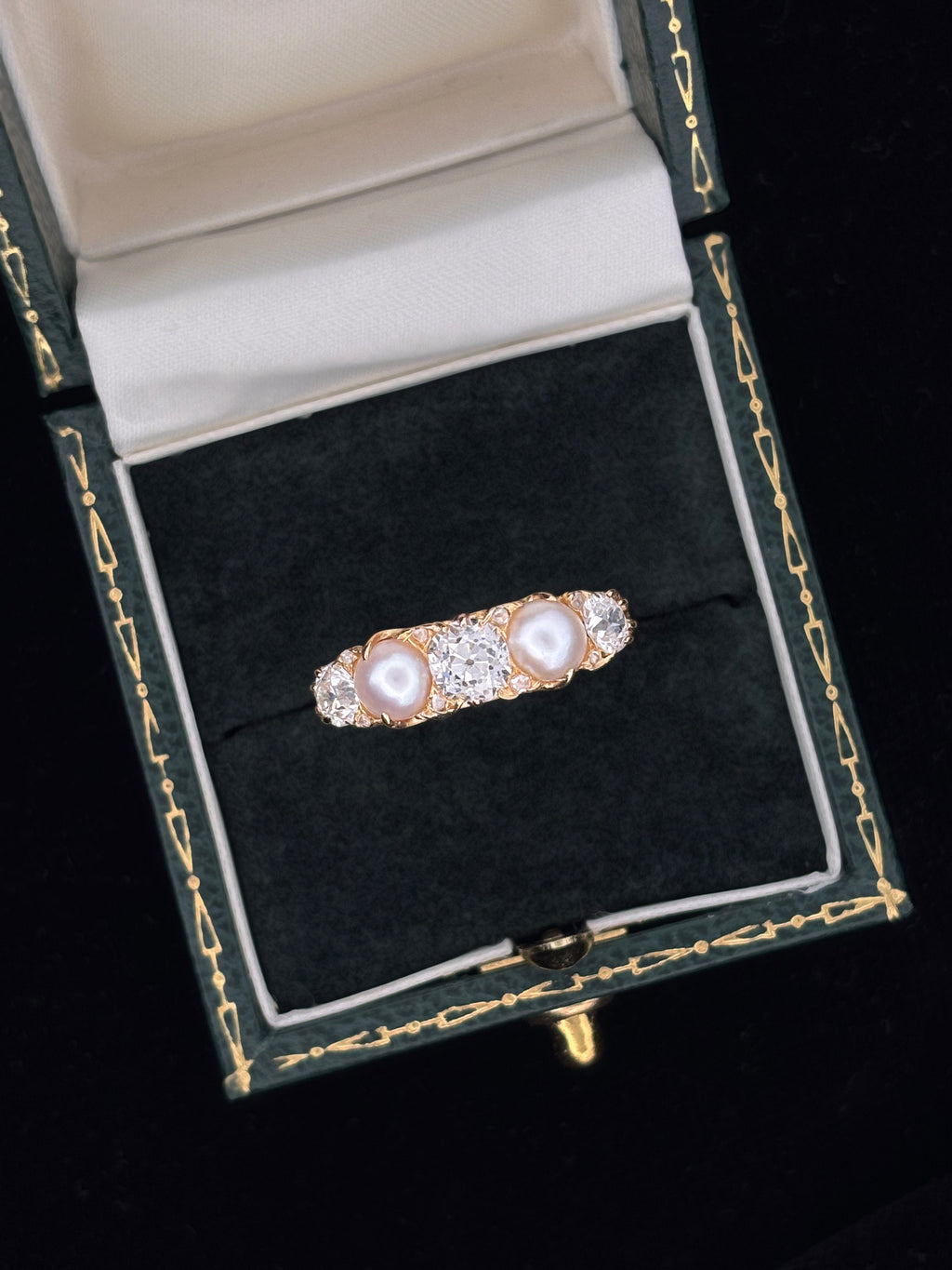 Victorian Pearl & Diamond Ring
