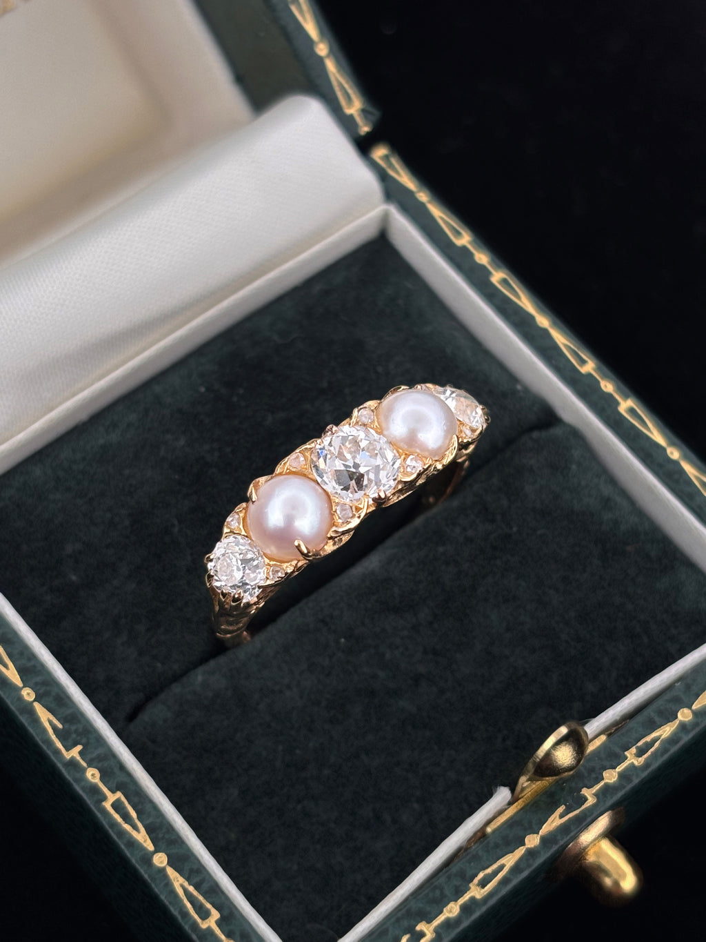 Victorian Pearl & Diamond Ring