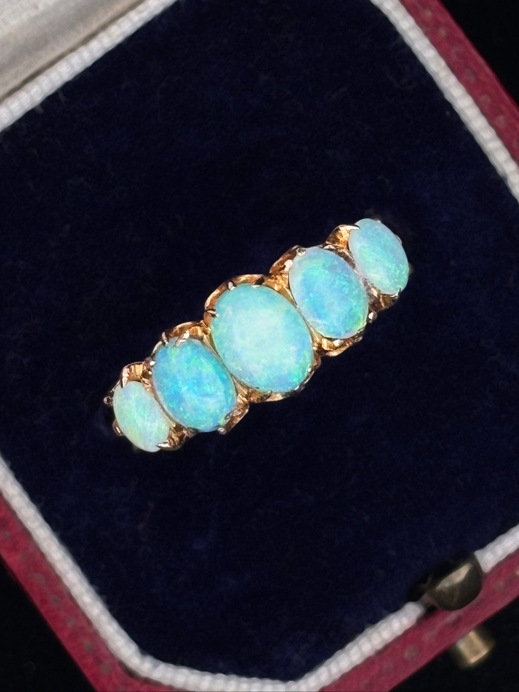 Edwardian Five-Stone Opal Ring
