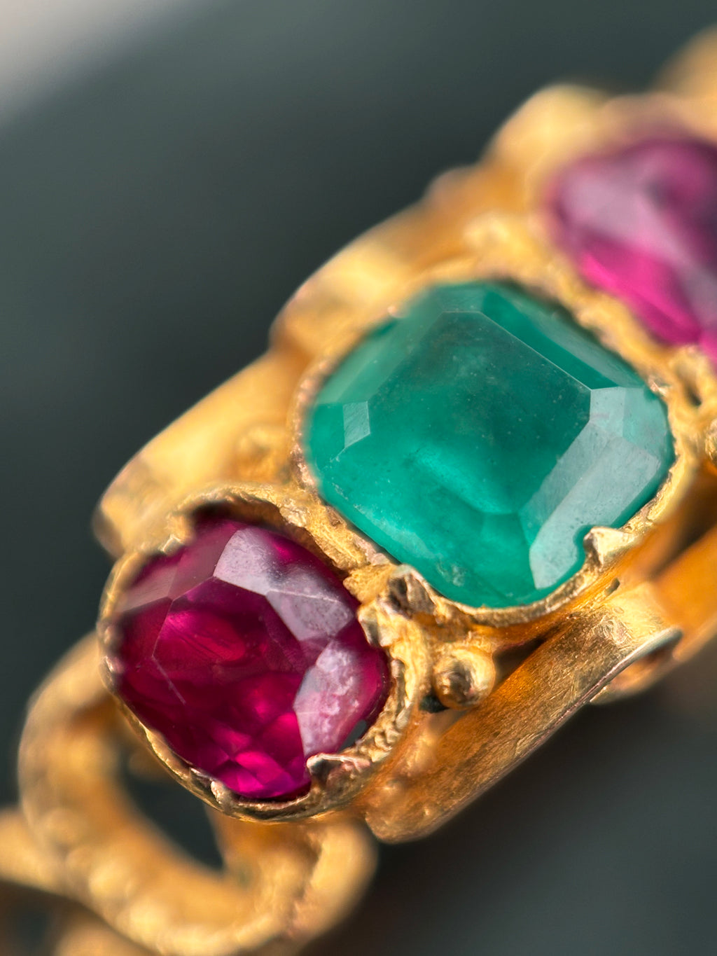 RARE Antique Victorian 'REGARD' Acrostic Ring