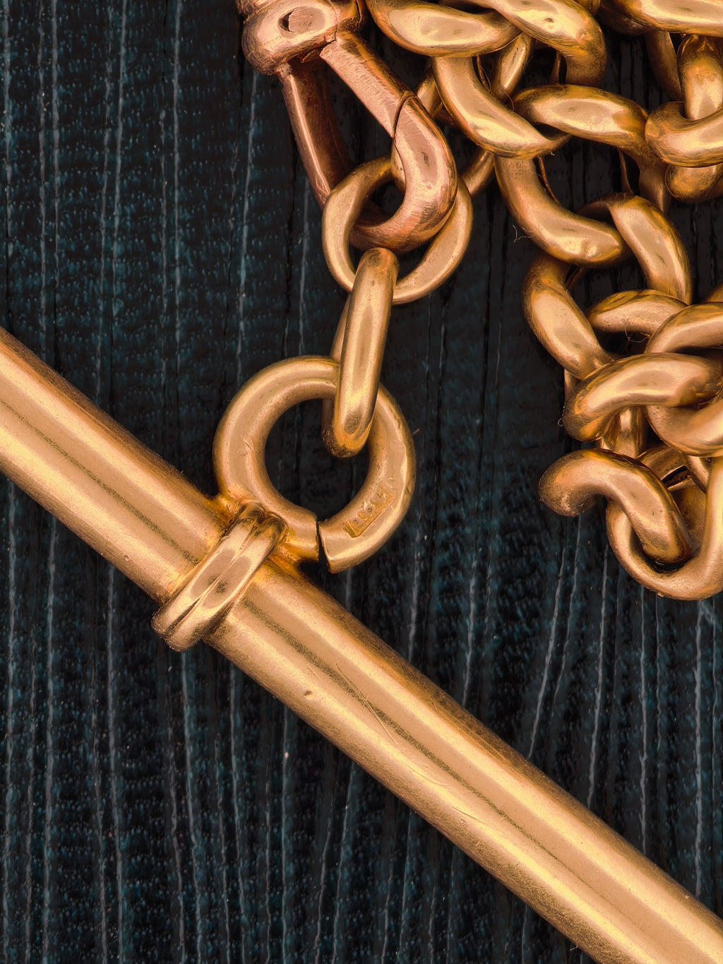 18ct Gold Albert Chain with T-Bar