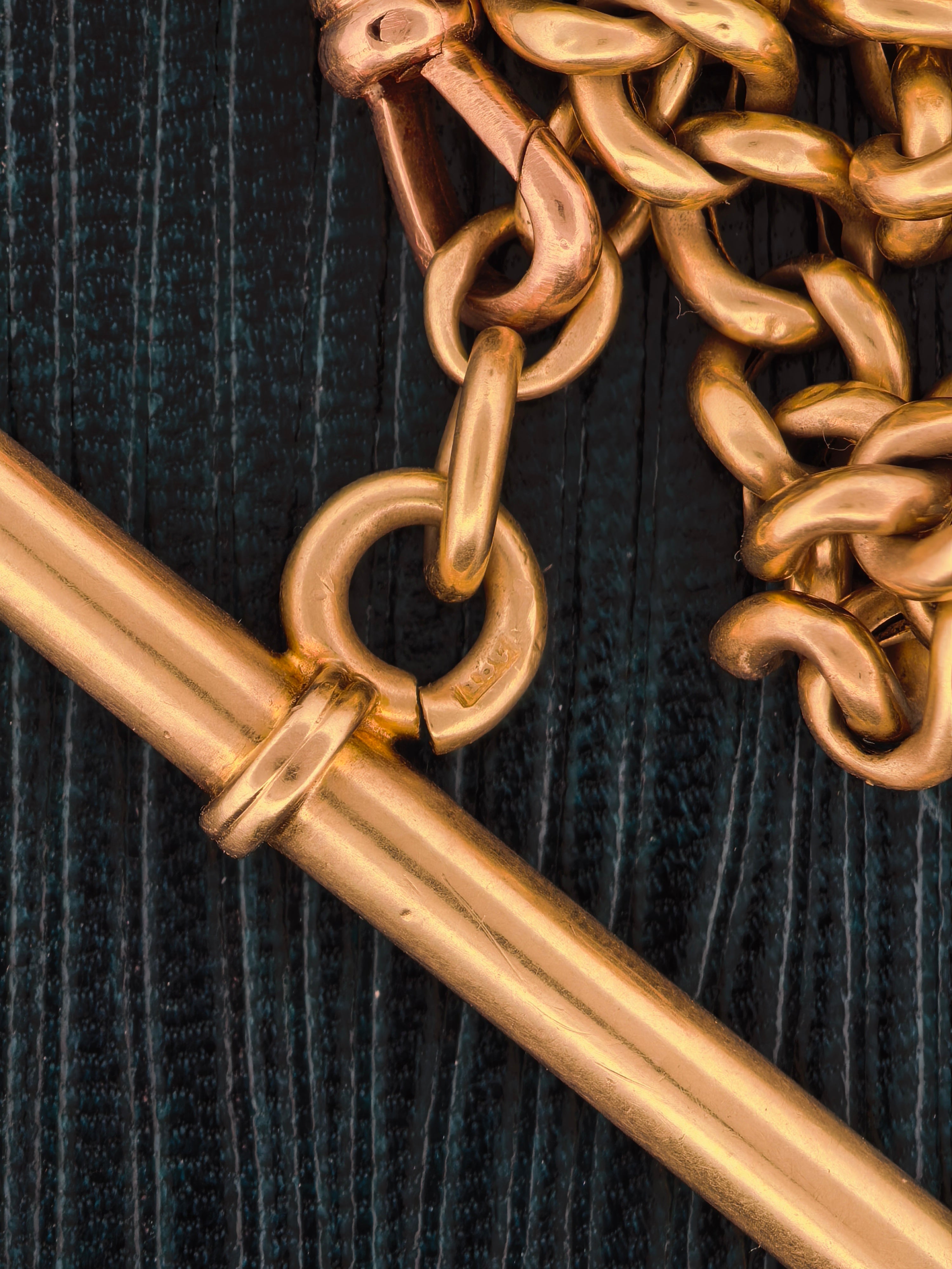 18ct Gold Albert Chain with T-Bar