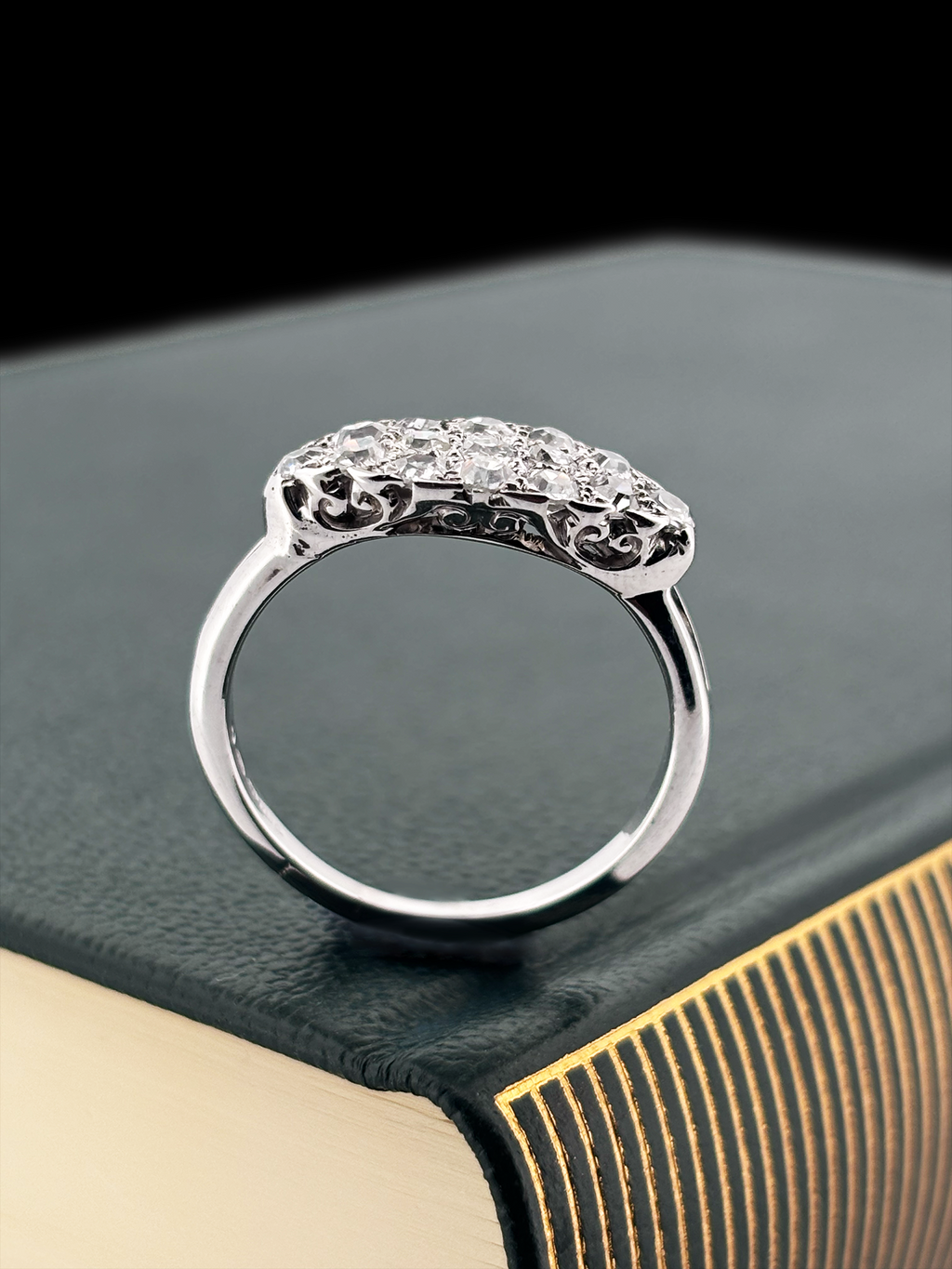 East-West Navette Diamond Ring