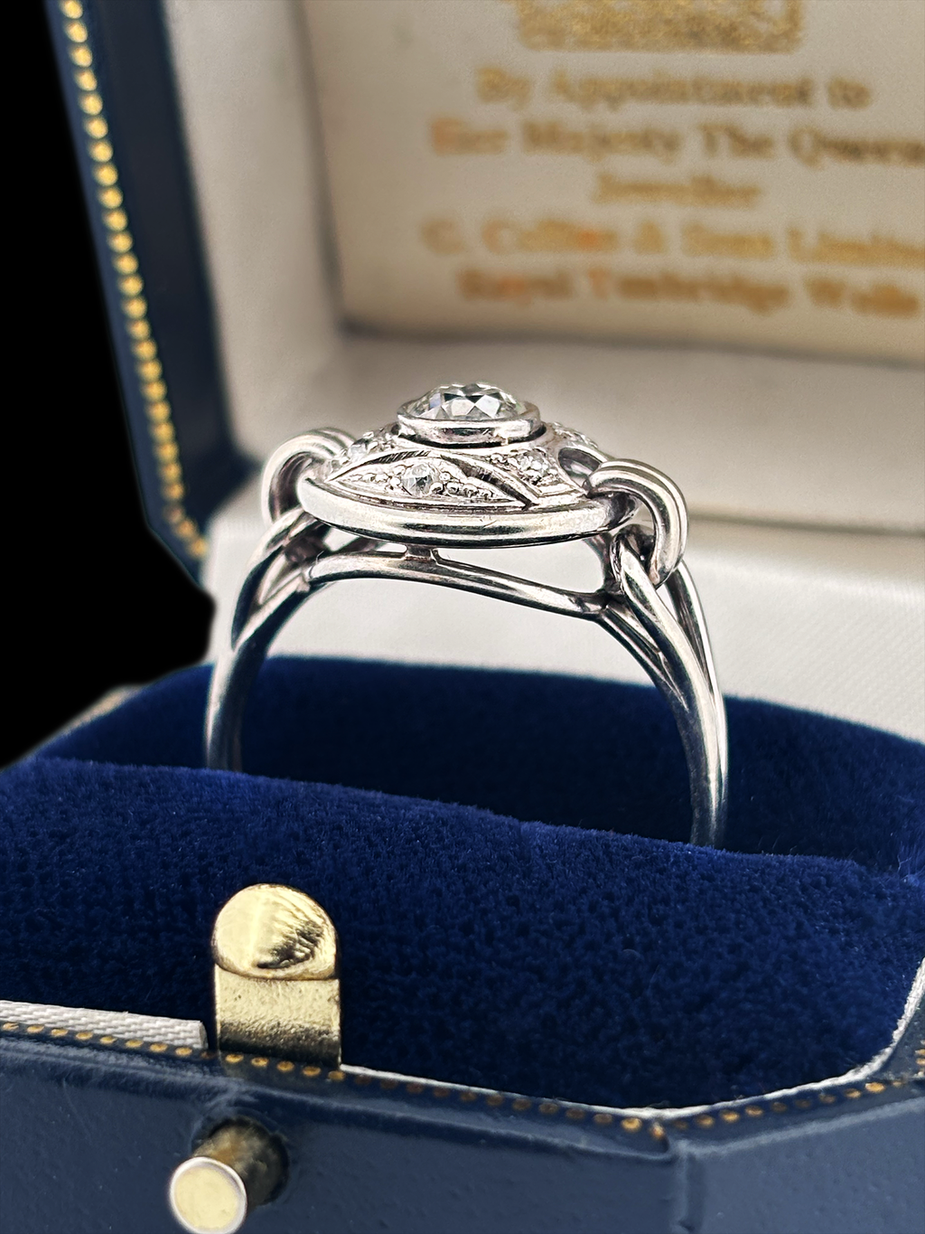 Cocktail Bombe Ring with Old Cut Diamonds