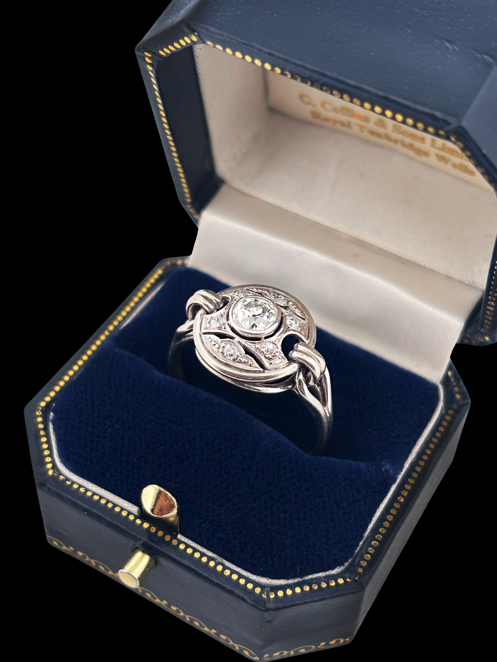 Cocktail Bombe Ring with Old Cut Diamonds