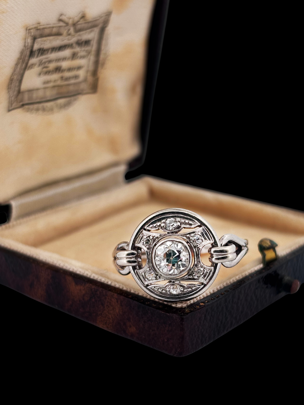 Cocktail Bombe Ring with Old Cut Diamonds