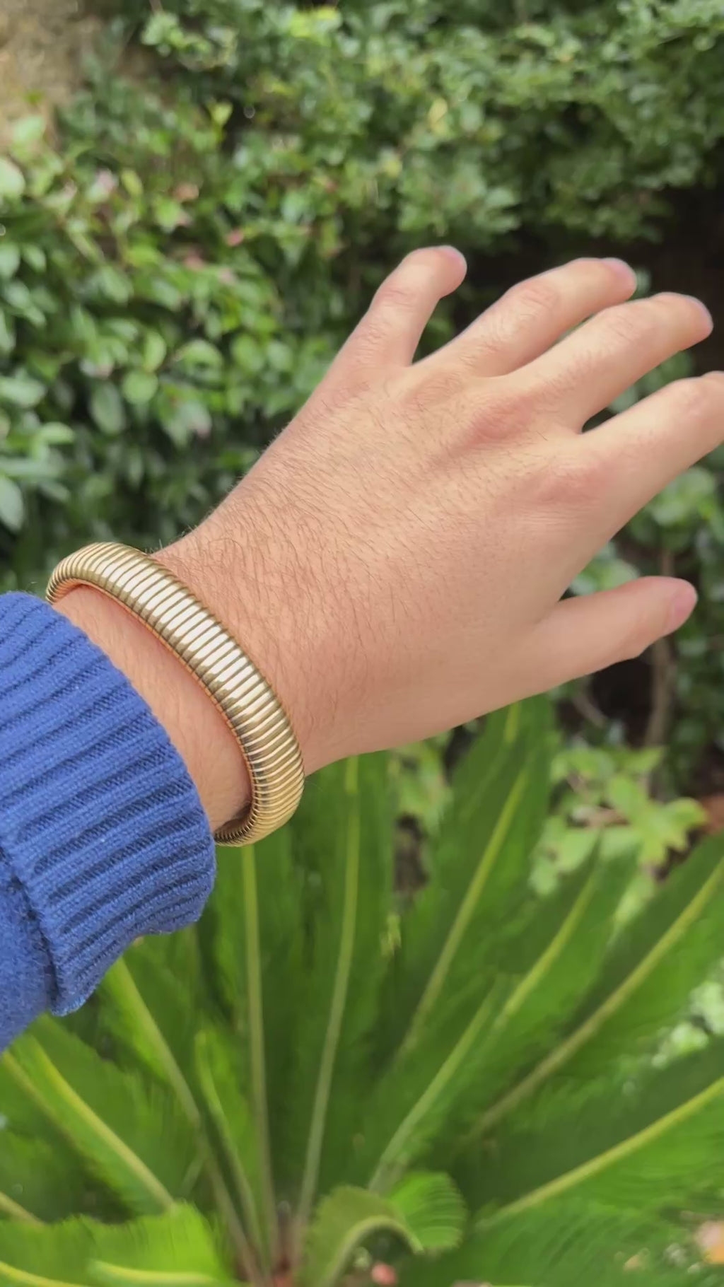 Tubogas Gold Bracelet in 18ct Yellow Gold