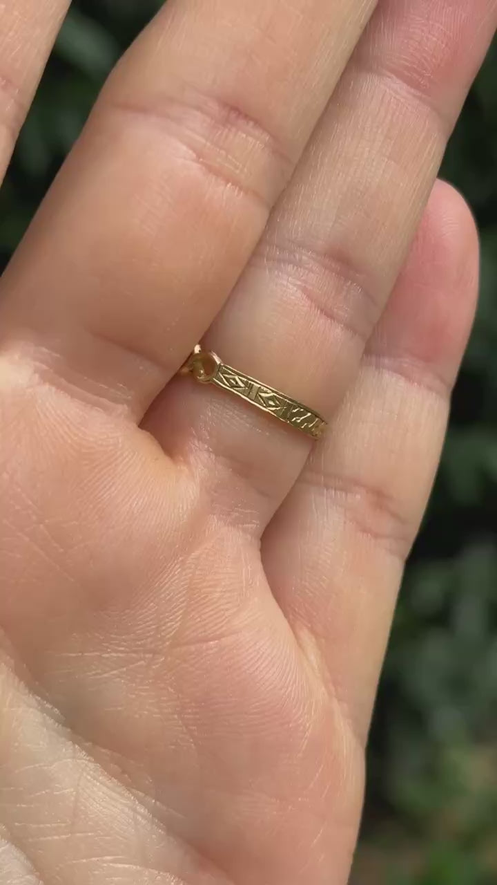 RARE Antique Victorian 'REGARD' Acrostic Ring
