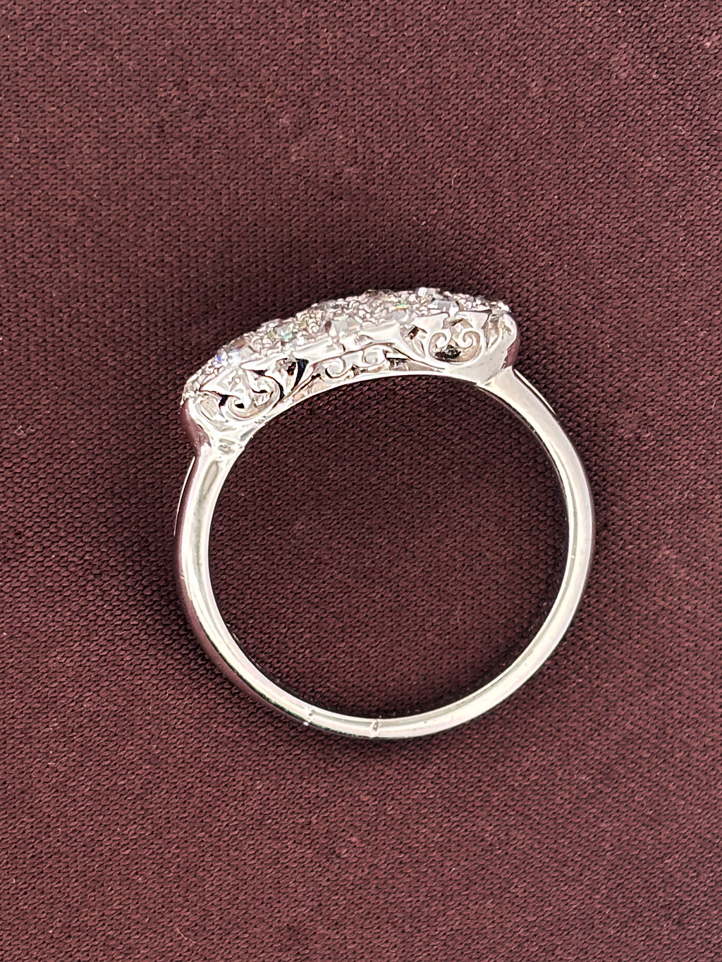 East-West Navette Diamond Ring