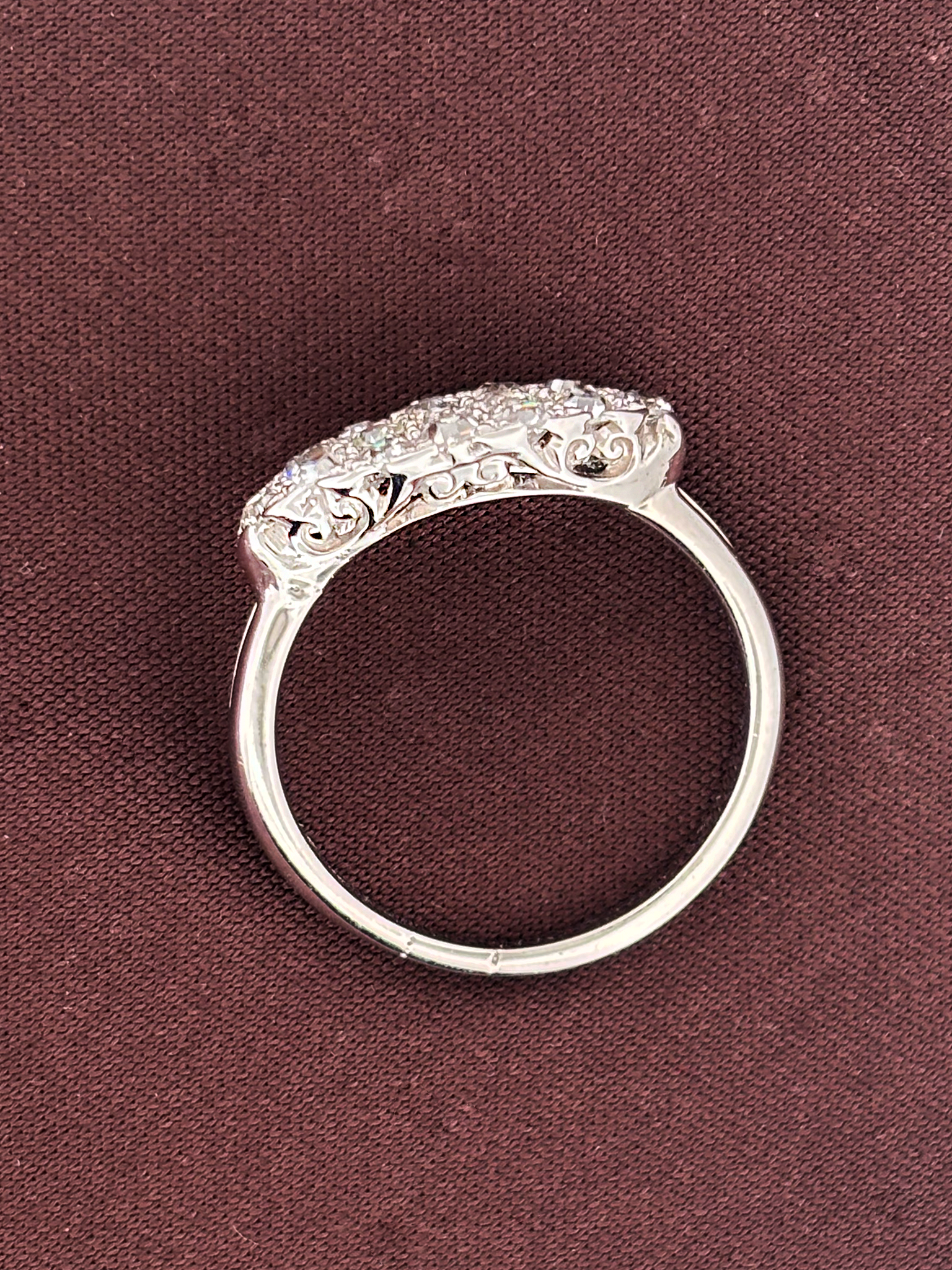 East-West Navette Diamond Ring